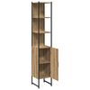 vidaXL Bathroom Cabinet Artisan oak 33 x 33 x 185.5 cm Engineered Wood