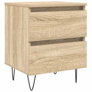 vidaXL Bedside Cabinet Sonoma Oak 40x35x50 cm Engineered Wood
