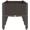vidaXL Garden Planter with Legs Brown 120x40x42 cm PP