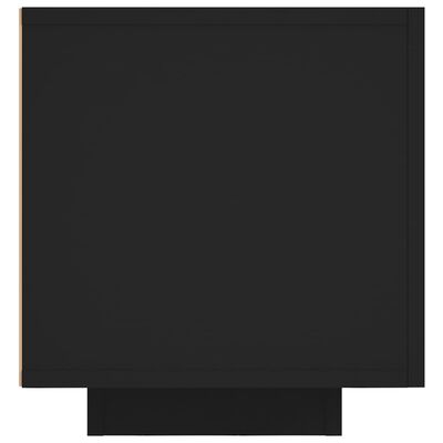 vidaXL TV Cabinet with LED Lights Black 160x35x40 cm