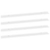 vidaXL Wall Shelves 4 pcs White 115x9x3 cm