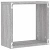 vidaXL Wall Cube Shelves 6 pcs Grey Sonoma 30x15x30 cm