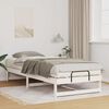 vidaXL Bed Frame White 100 x 220 cm Solid Pine Wood
