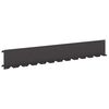 vidaXL Lawn Edging 10 pcs 102 x 15 x 4 cm Steel Black