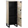vidaXL Media Storage Cabinets & Racks White and Black 40 x 33 x 110 cm