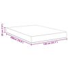 vidaXL Bed Mattress with Mattress Grey 140 x 200 cm Fabric