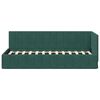 vidaXL Corner Bed Frame Dark Green 80 cm x 200 cm Velvet