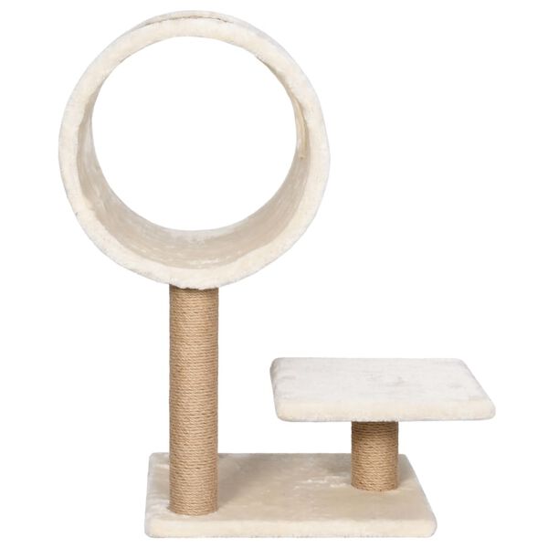 vidaXL Cat Tree with Tunnel and Scratching Post 69 cm Seagrass