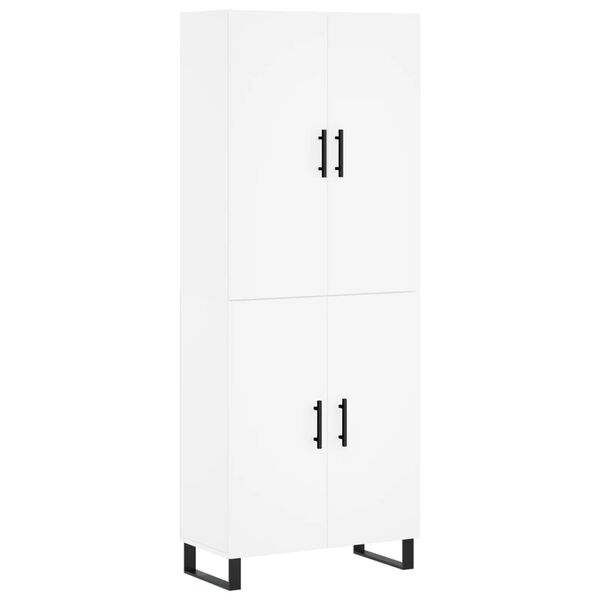 vidaXL Highboard White 69.5x34x180 cm Engineered Wood