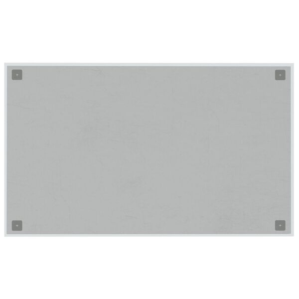 vidaXL Wall-mounted Magnetic Board White 100x60 cm&nbsp;Tempered Glass
