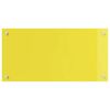 vidaXL Kitchen Backsplash 2 pcs Yellow 80 x 40 cm Tempered Glass