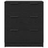 vidaXL Sideboard with Drawer Black Oak 60 x 30 x 70 cm Engineered Wood