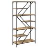 vidaXL Bookshelf 9-Tier 91 x 36 x 176 cm Engineered Wood Artisan Oak