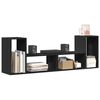 vidaXL TV Cabinets 2 pcs Black 75x30x50 cm Engineered Wood