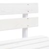 vidaXL Garden Pallet Bench Wood White