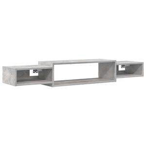 vidaXL Wall-mounted TV Cabinet Wall-Mounted Concrete Grey