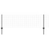 vidaXL Fence with Post Grey 0.6 x 50 m Steel and PVC