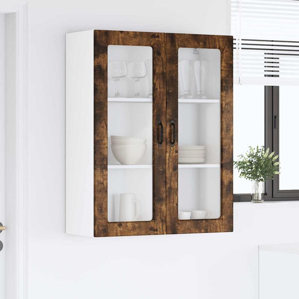 vidaXL Kitchen Cabinet Smoked Oak 80 x 31 x 100 cm Engineered Wood