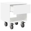 vidaXL Bedside Table White 40.5 x 40 x 48 cm Engineered Wood