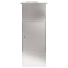 vidaXL Parcel Drop Box Silver 44.5 x 29 x 110.5 cm Stainless Steel