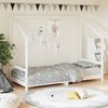 vidaXL Kids Bed Frame White 90x200 cm Solid Wood Pine