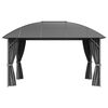 vidaXL Gazebo with Sidewalls&Arch Roof 3x4 m Anthracite
