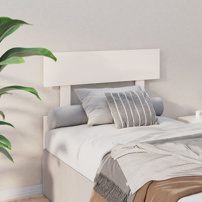 vidaXL Bed Headboard White 93.5x3x81 cm Solid Wood Pine