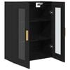 vidaXL Wall Cabinet Black Oak 69.5 x 34 x 90 cm Engineered Wood