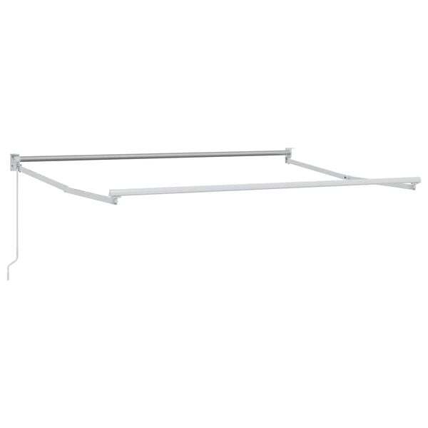 vidaXL Manual Retractable Awning Red 3.5 x 2 m