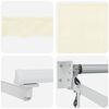 vidaXL Electric Retractable Awning Cream 2.5 x 2 m