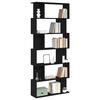 vidaXL Bookcase Black Oak 80x24x190.5 cm Engineered Wood