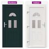 vidaXL Front Door White 98x208 cm PVC