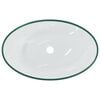 vidaXL Basin Tempered Glass 54.5x35x15.5 cm Transparent