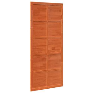 vidaXL Barn Door 90 x 2.5 x 208 cm Solid Pine Wood Wax brown