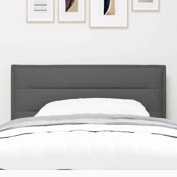 vidaXL Headboard with Headboard Dark Grey 80 cm Faux Leather