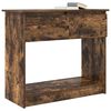 vidaXL Console Table with Drawers Smoked Oak 85.5x38.5x74.5 cm