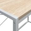 vidaXL Computer Desk White and Oak 110x60x138 cm Engineered Wood