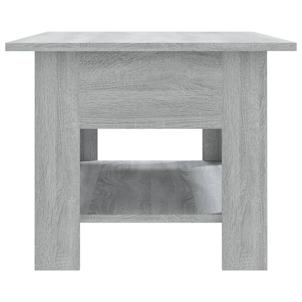 vidaXL Coffee Table Grey Sonoma 102x55x42 cm Engineered Wood