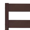 vidaXL Bed Frame without Mattress Dark Brown Solid Wood 90x200 cm (283202+321988)