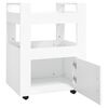 vidaXL Kitchen Trolley White 60x45x80 cm Engineered Wood
