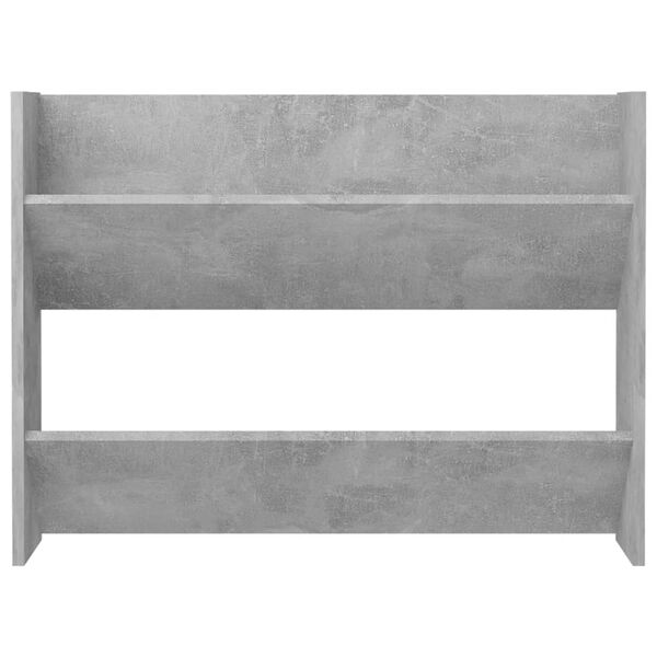 vidaXL Wall Shoe Cabinet Concrete Grey 80x18x60 cm Engineered Wood