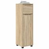 vidaXL Bathroom Cabinet Sonoma Oak 30.5 x 30 x 101 cm Engineered Wood