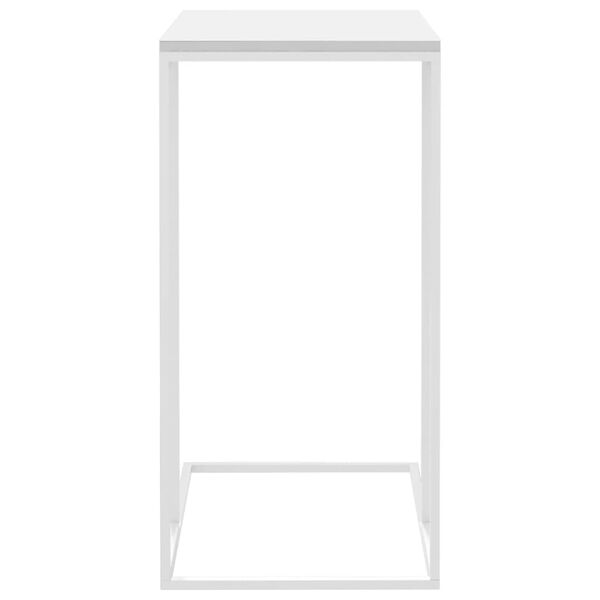 vidaXL Side Table White 40x30x59 cm Engineered Wood