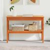 vidaXL Console Table Wax brown 110 x 40 x 75 cm Solid pine wood