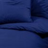 vidaXL Duvet Cover Set Navy Blue 140x200 cm Cotton