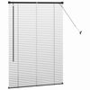 vidaXL Venetian Blinds Height Adjustable Black 130 x 90 cm Aluminium