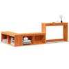 vidaXL Bedside Cabinet with Desk Wax Brown 222x122x75 cm
