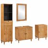 vidaXL Bathroom Furniture Set 4 pcs Brown Engineered Wood