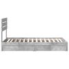 vidaXL Storage Bed Concrete Grey 70 x 190 cm Engineered Wood