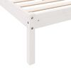 vidaXL Extra Long Bed Frame without Mattress White 80x210 cm Solid Wood Pine